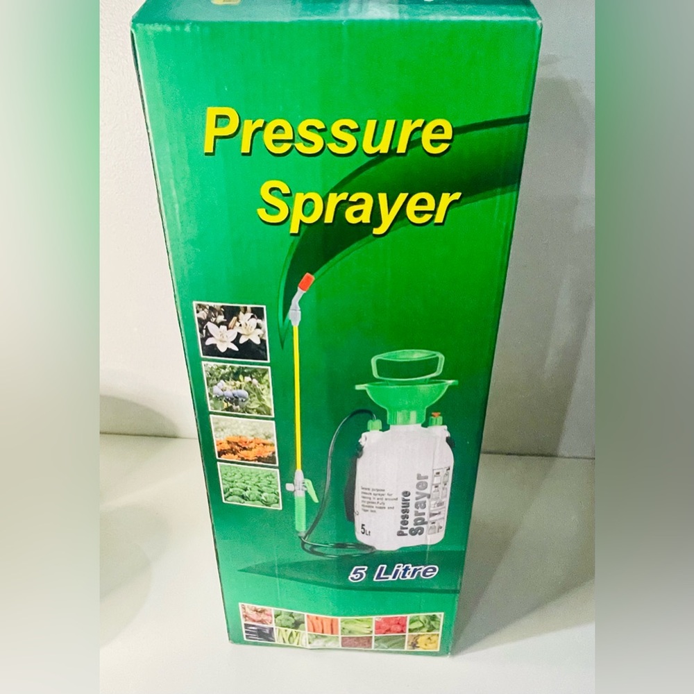 5L Litres Manual Pump Knapsack Garden Pressure Sprayer